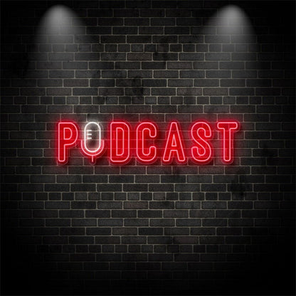 Podcast With Retro Mic Led Neon Sign | Shineneon