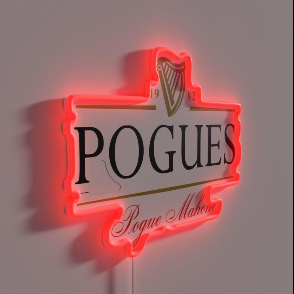 Pogues 1982 Pogue Mahone 2 Rgb Led Neon Sign - Shineneon