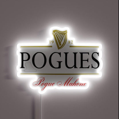 Pogues 1982 Pogue Mahone 2 Rgb Led Neon Sign - Shineneon