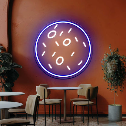 Pointed Fish In Round Frame Led Neon Sign Light Custom Led Signs - Shineneon