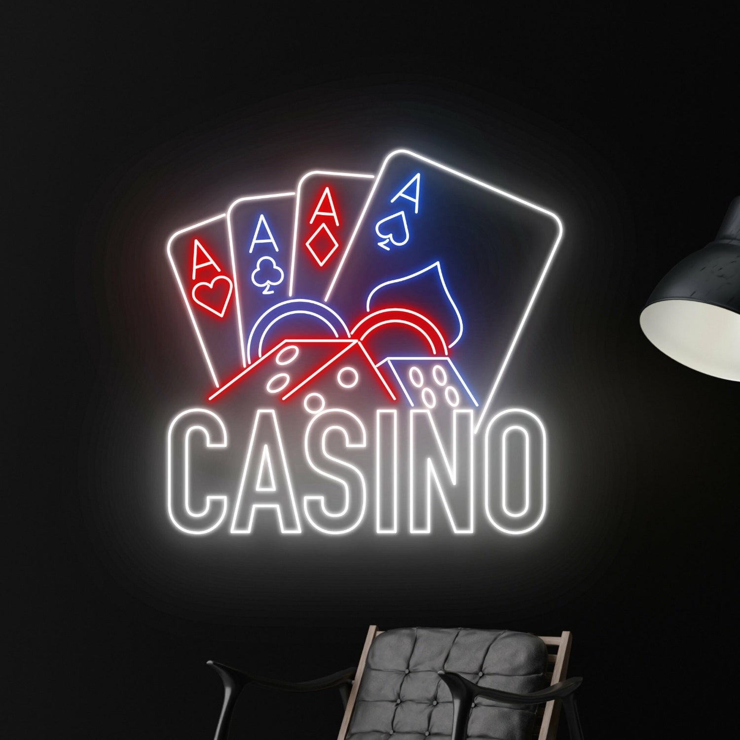Poker Casino Led Neon Sign Poker Casino Decor | Shineneon