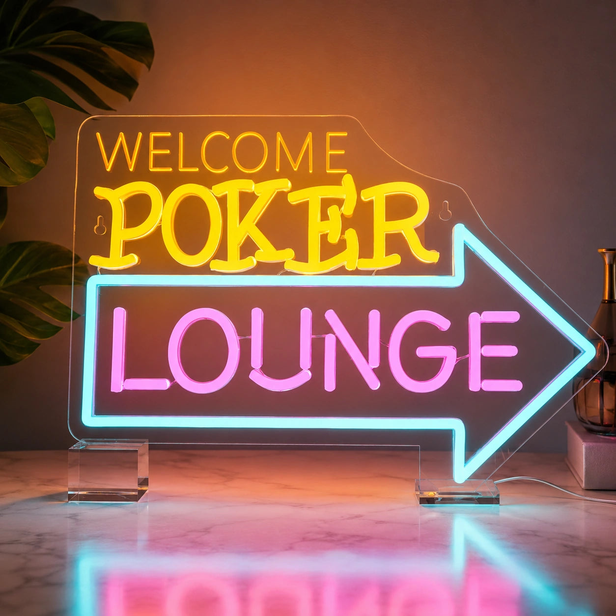Poker Lounge Arrow Neon Sign LED Neon Sign high-converting product image