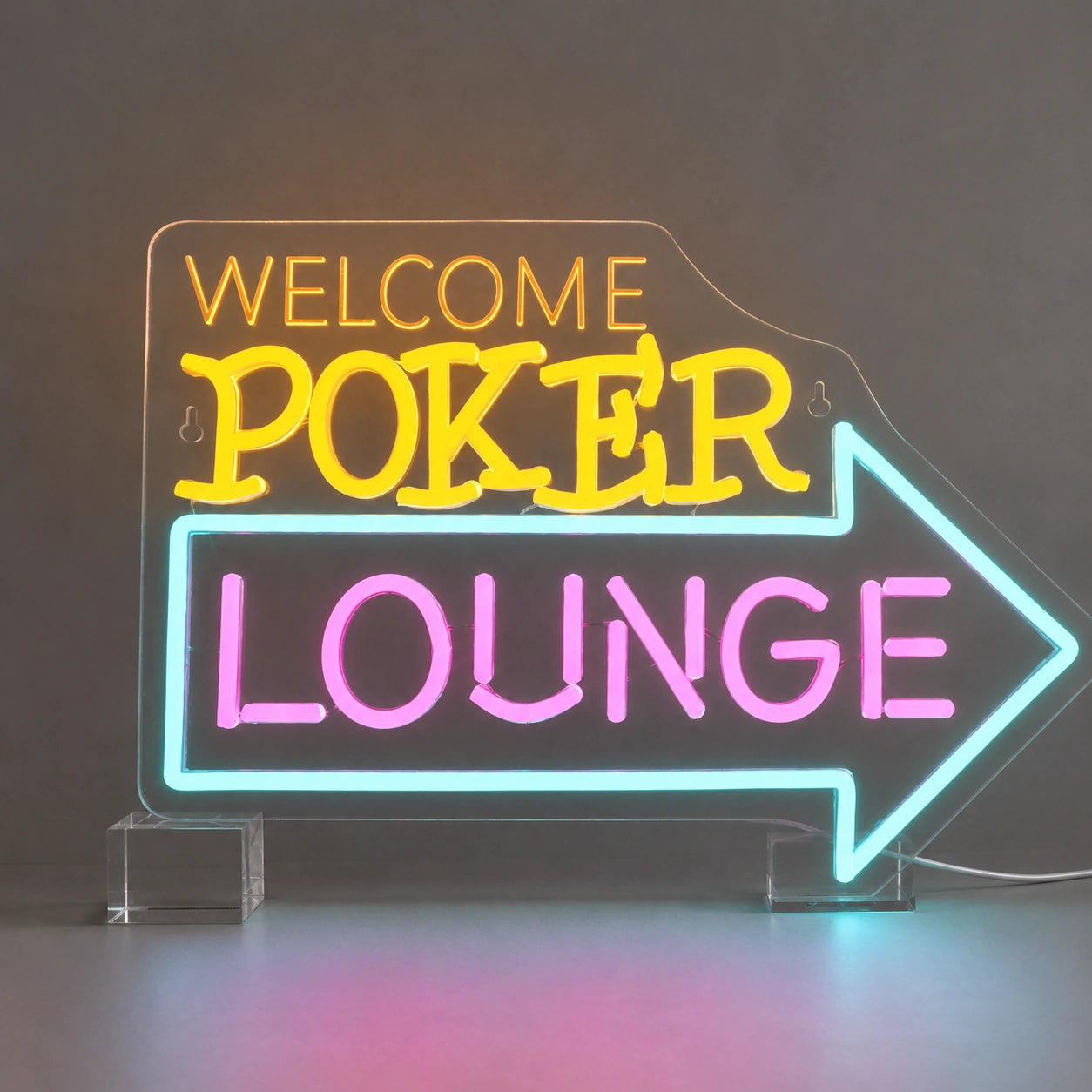 Poker Lounge Arrow Neon Sign LED Neon Sign main product image
