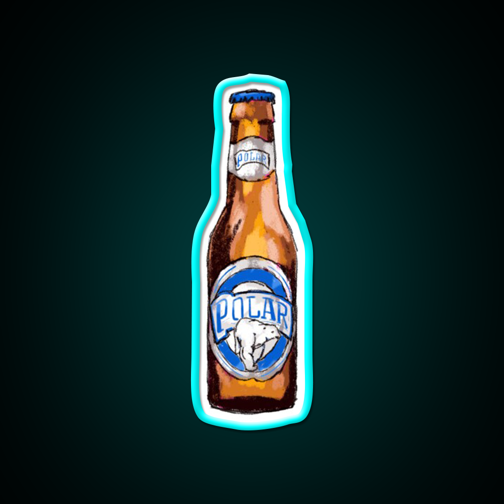 Polar Beer Venezuelan Beer Venezuela Beer Bar Decor Led Neon Sign Rgb Color - Size and dimension reference