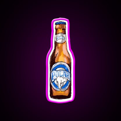 Polar Beer Venezuelan Beer Venezuela Beer Bar Decor Led Neon Sign Rgb Color - Neon sign mounted on wall in room