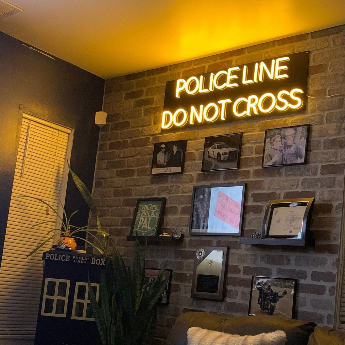 Police Line Donot Cross Led Sign Business Neon Sign