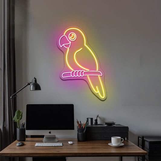 Polly Parrot Cute Led Neon Signs For Wall Decor