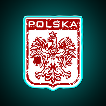 Polska Beer Bar Decor Led Neon Sign Rgb Color - Size and dimension reference