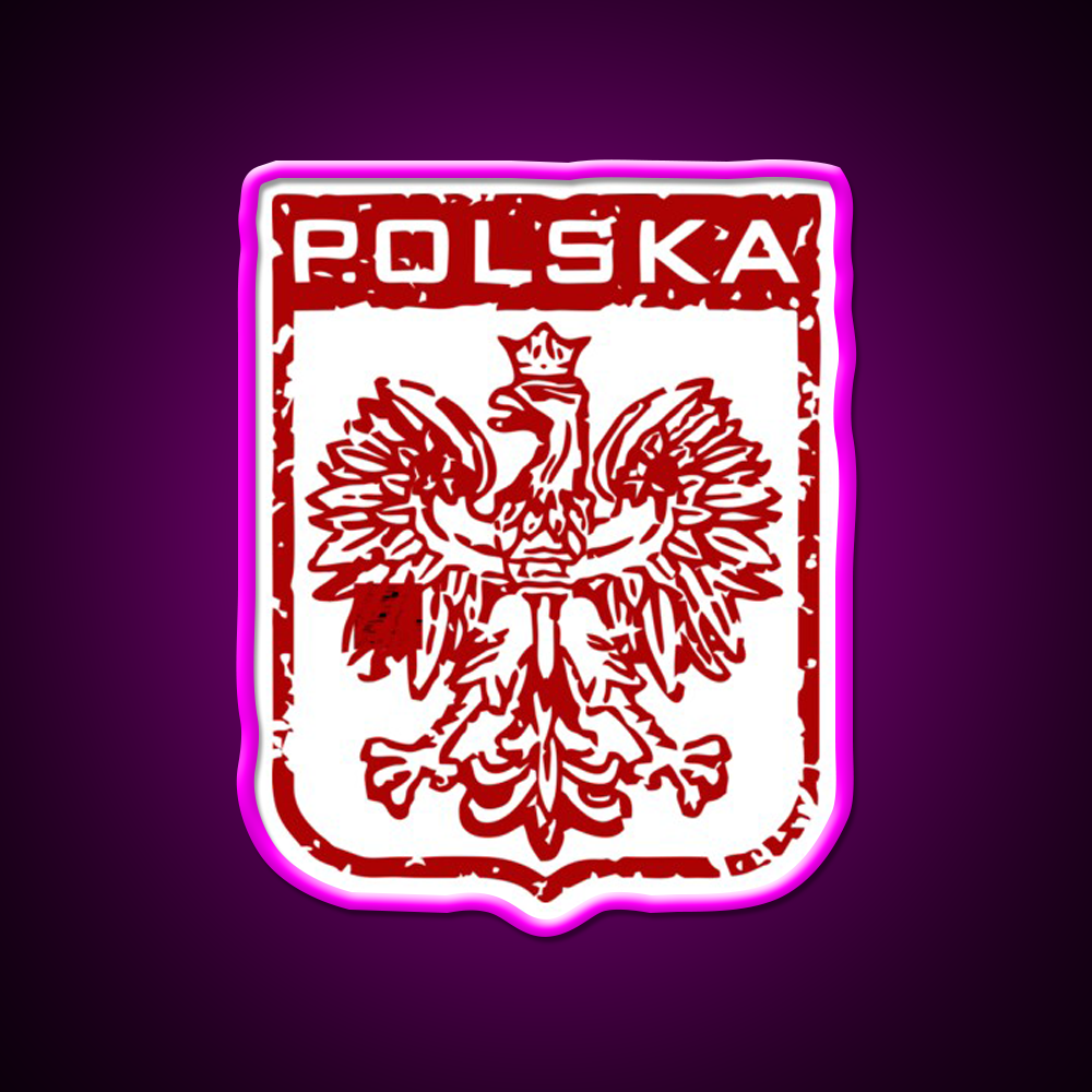 Polska Beer Bar Decor Led Neon Sign Rgb Color - Neon sign mounted on wall in room
