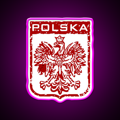 Polska Beer Bar Decor Led Neon Sign Rgb Color - Neon sign mounted on wall in room