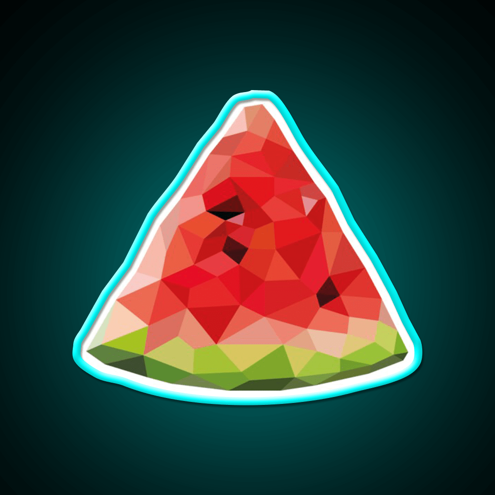 Poly Watermelon Snack Food Led Neon Sign Rgb Color - Shineneon