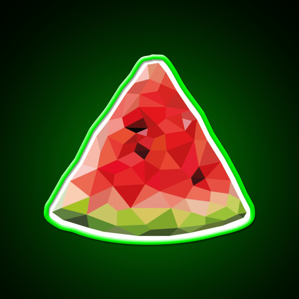 Poly Watermelon Snack Food Led Neon Sign Rgb Color - Shineneon