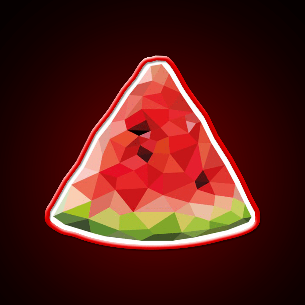 Poly Watermelon Snack Food Led Neon Sign Rgb Color - Shineneon