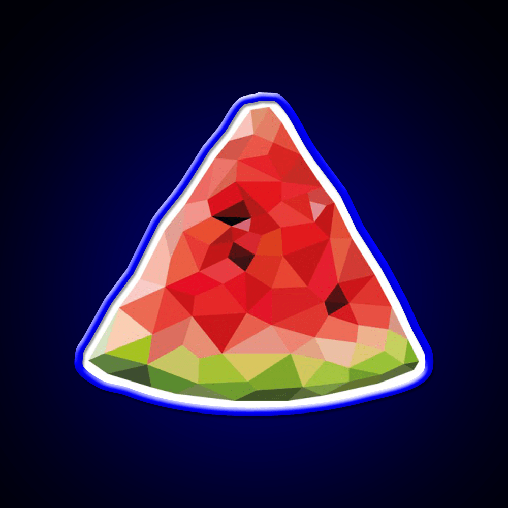 Poly Watermelon Snack Food Led Neon Sign Rgb Color - Shineneon