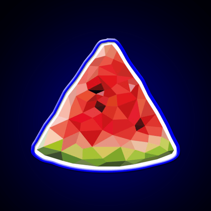 Poly Watermelon Snack Food Led Neon Sign Rgb Color - Shineneon