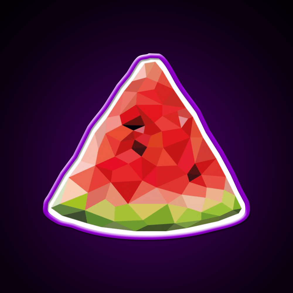 Poly Watermelon Snack Food Led Neon Sign Rgb Color - Shineneon