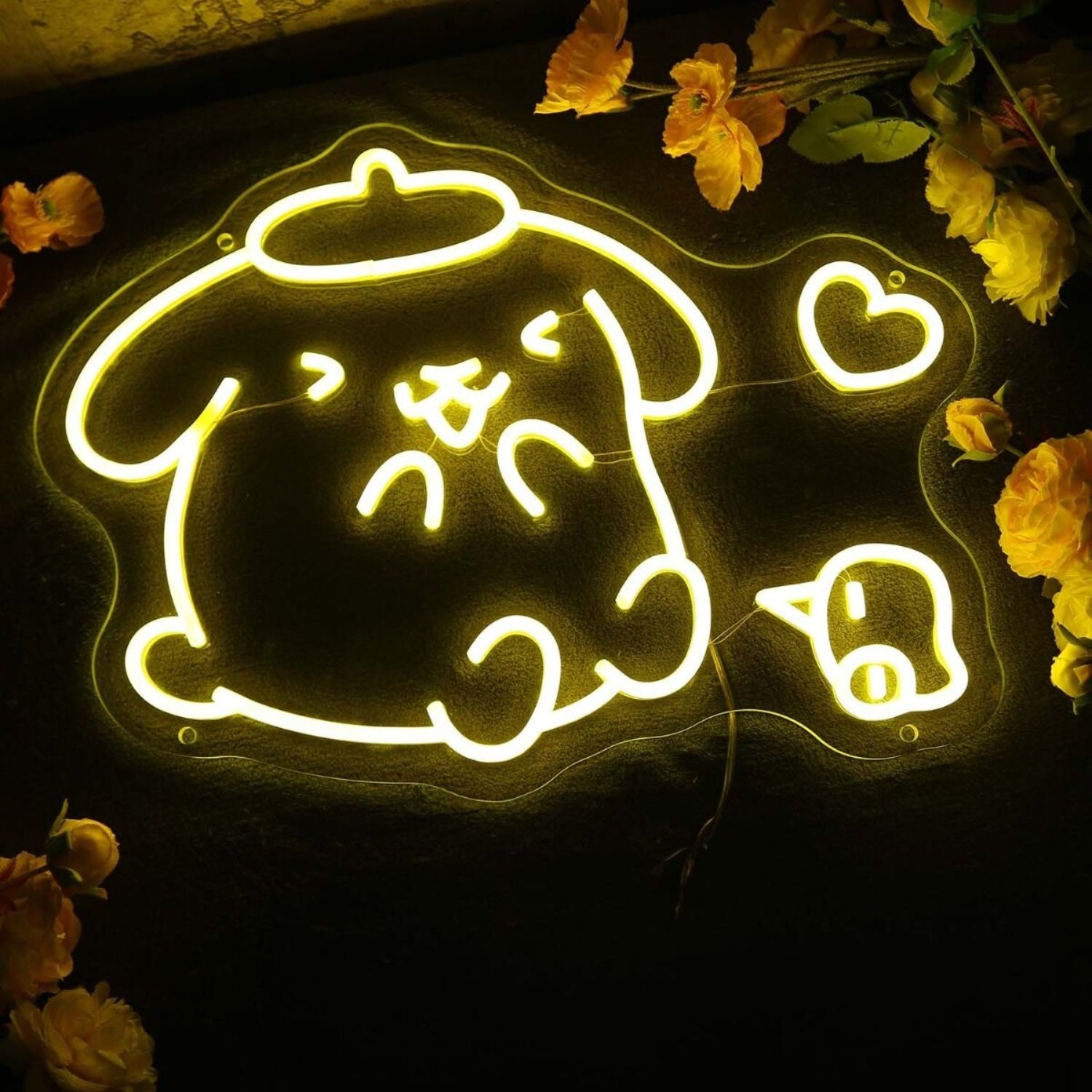 Pom Pom Purin Yellow Led Neon Sign - Shineneon