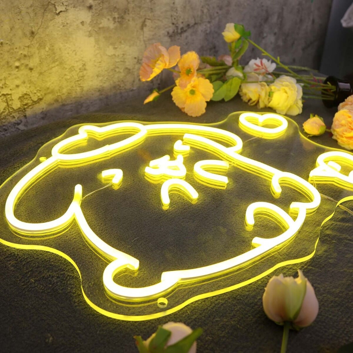 Pom Pom Purin Yellow Led Neon Sign - Shineneon