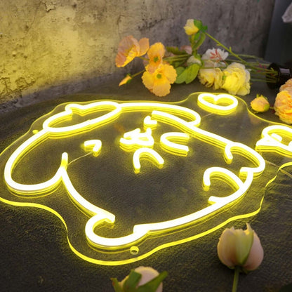 Pom Pom Purin Yellow Led Neon Sign - Shineneon