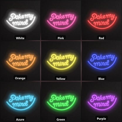 Pomegranate LED Neon Sign Garage Man Cave Neon Sign color grid