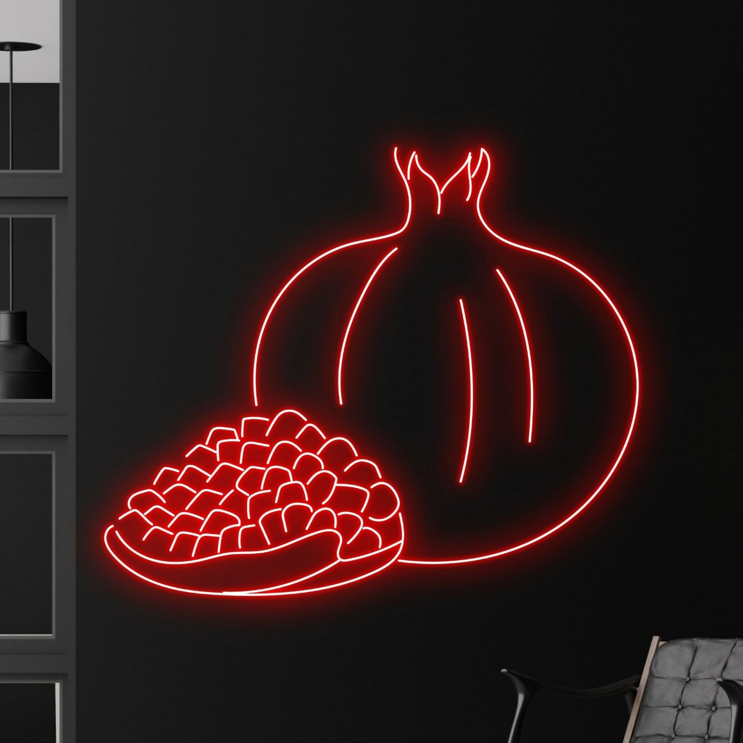 Pomegranates Led Neon Sign Fruit Restaurant Decor | Shineneon
