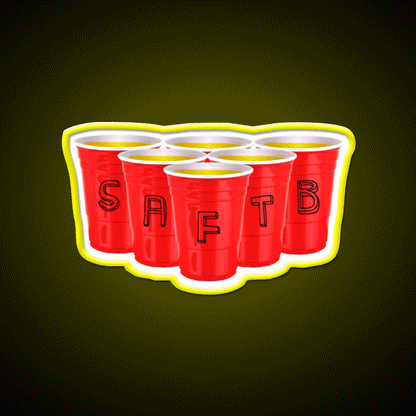 Pong With The Boys Beer Bar Decor Led Neon Sign Rgb Color - Custom LED neon sign front view