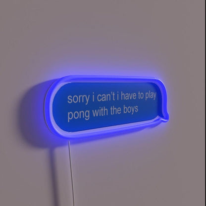 Pong With The Boys Rgb Led Neon Sign - Shineneon