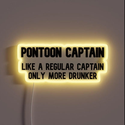 Pontoon Captain Rgb Led Neon Sign - Shineneon