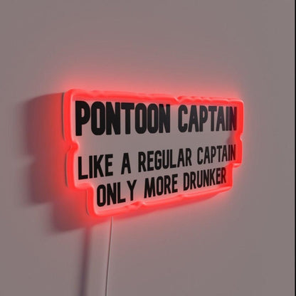Pontoon Captain Rgb Led Neon Sign - Shineneon