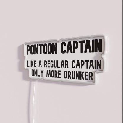 Pontoon Captain Rgb Led Neon Sign - Shineneon