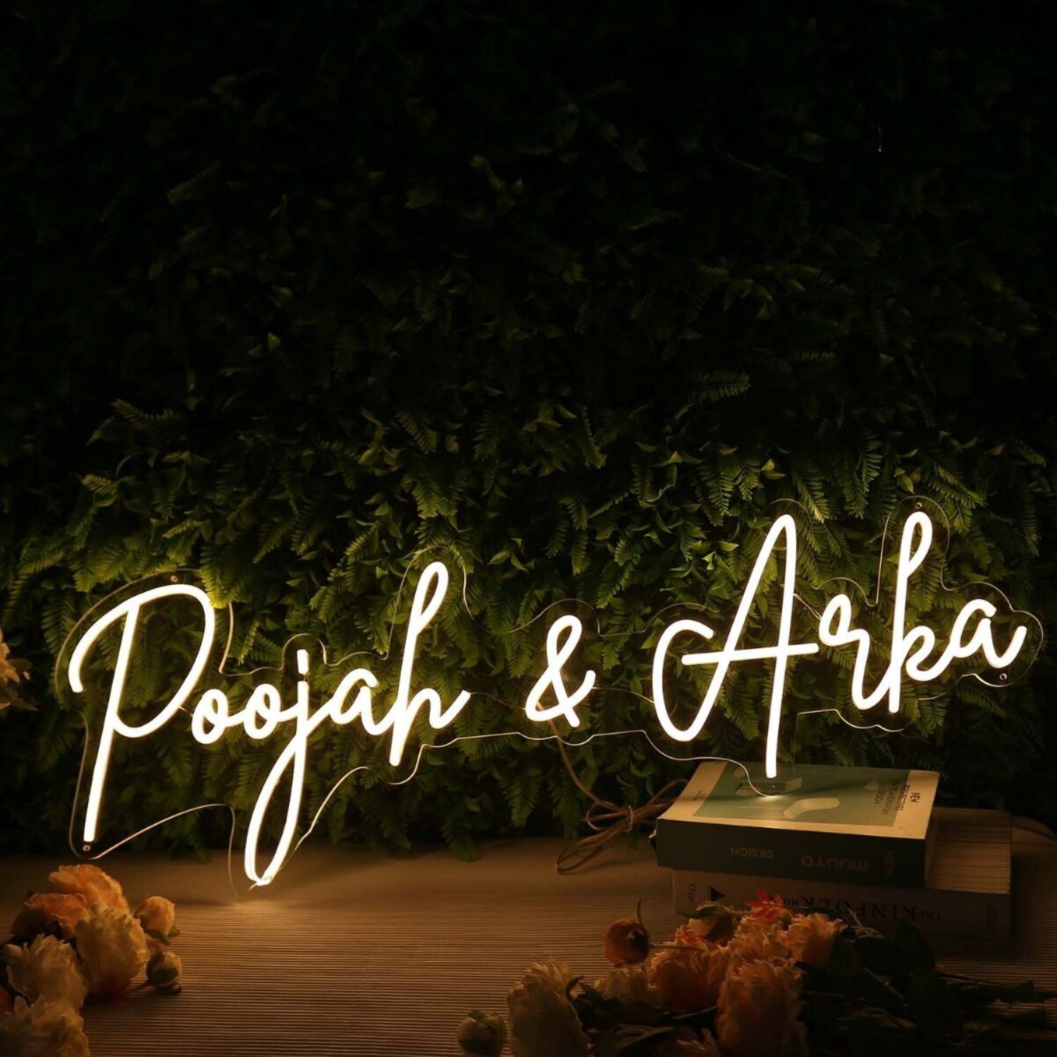 Poojah And Arka Yellow Led Neon Sign - Shineneon