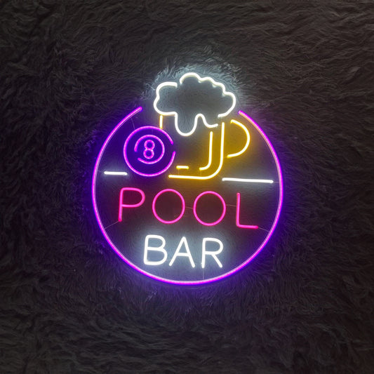 Pool Bar Neon Sign