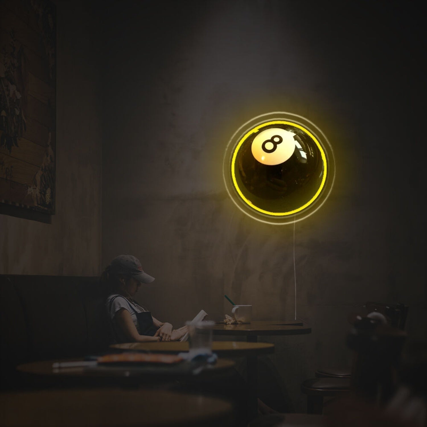 Pool Eight Ball Led Neon Acrylic Artwork Ideal | Shineneon