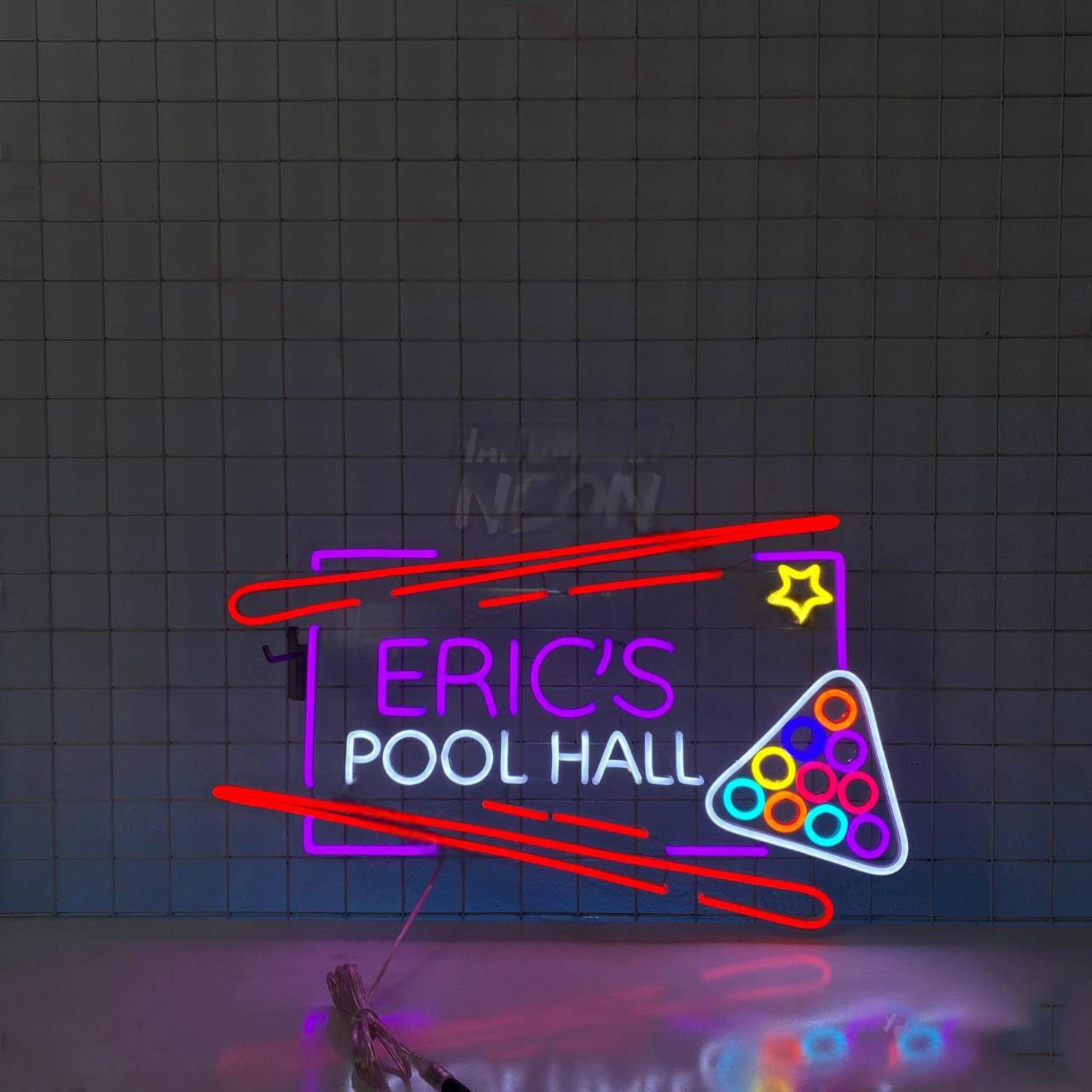 Pool Hall Led Neon Sign Billiards Led Neon Sign - Shineneon
