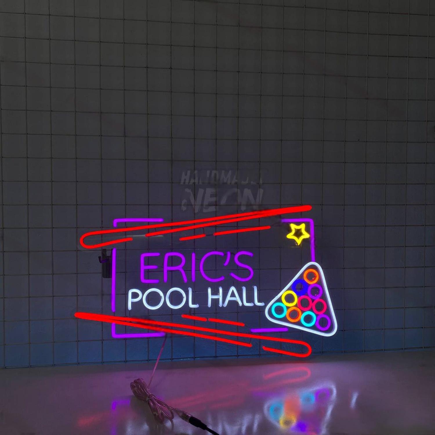Pool Hall Led Neon Sign Billiards Led Neon Sign | Shineneon