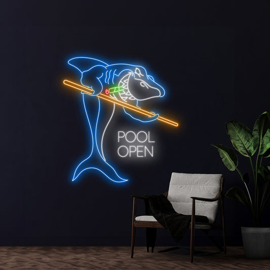 Pool Open Neon Sign