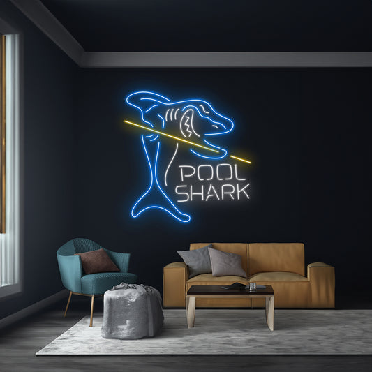 Pool Shark Neon Sign