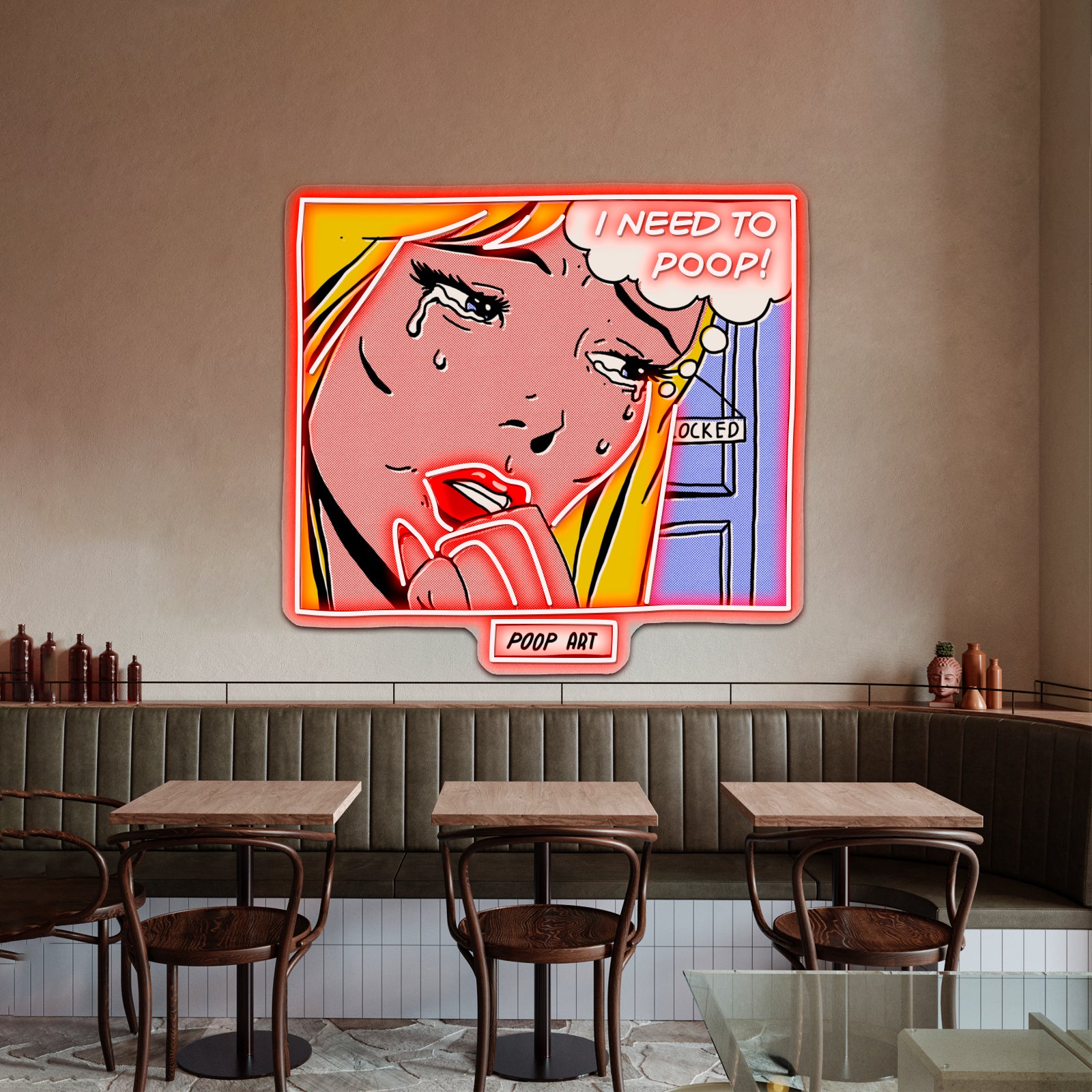 Poop Art Pop Artwork Led Neon Signs Custom | Shineneon