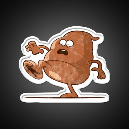 Poop Stepping On Person Step In Poop Man Cave Bar Led Neon Sign Rgb Color