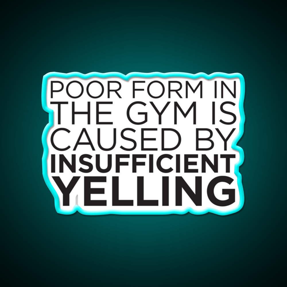 Poor Form Gym Fitness Led Neon Sign Rgb Color