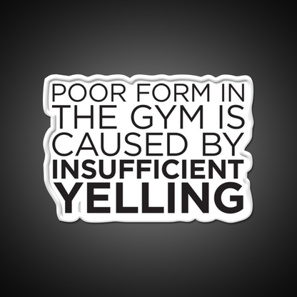 Poor Form Gym Fitness Led Neon Sign Rgb Color