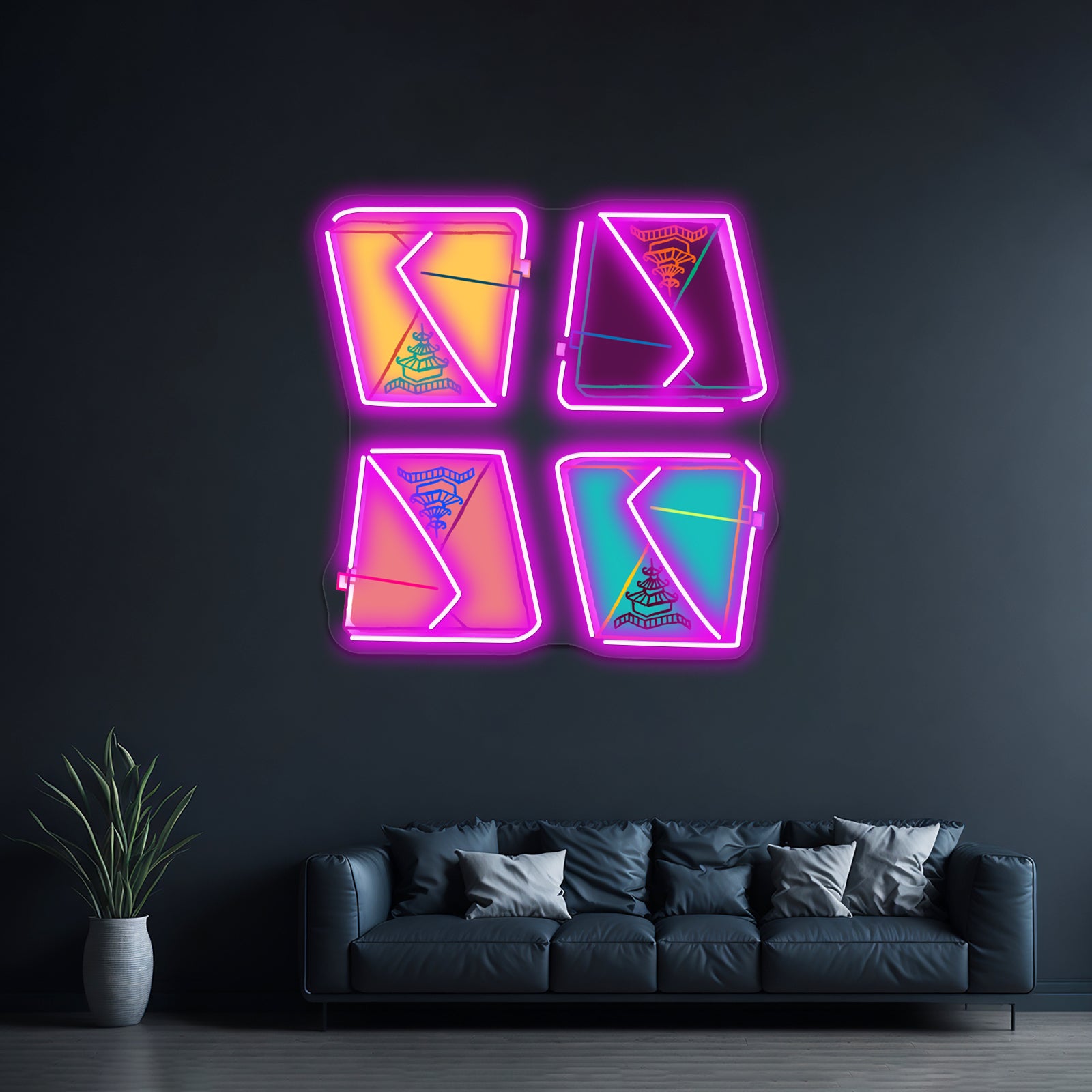 Pop Art Chinese Takeout Artwork Led Neon Signs Custom | Shineneon