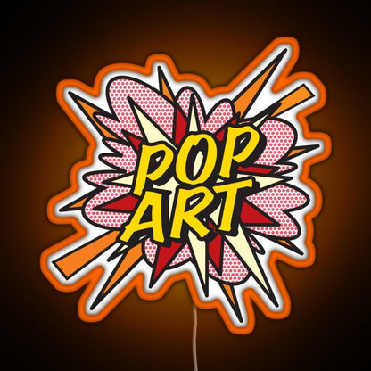 Pop Art Comic Book Flash Modern Art Pop Culture Rgb Neon Sign - Shineneon
