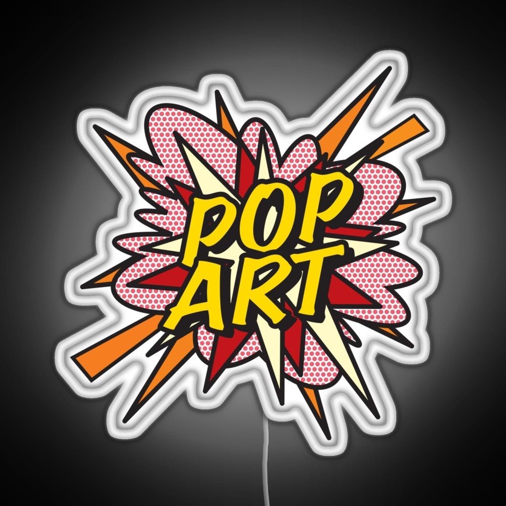 Pop Art Comic Book Flash Modern Art Pop Culture Rgb Neon Sign - Shineneon