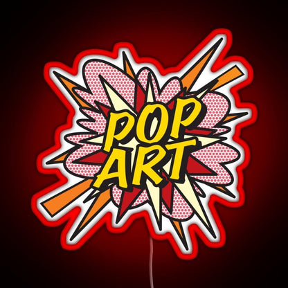 Pop Art Comic Book Flash Modern Art Pop Culture Rgb Neon Sign - Shineneon