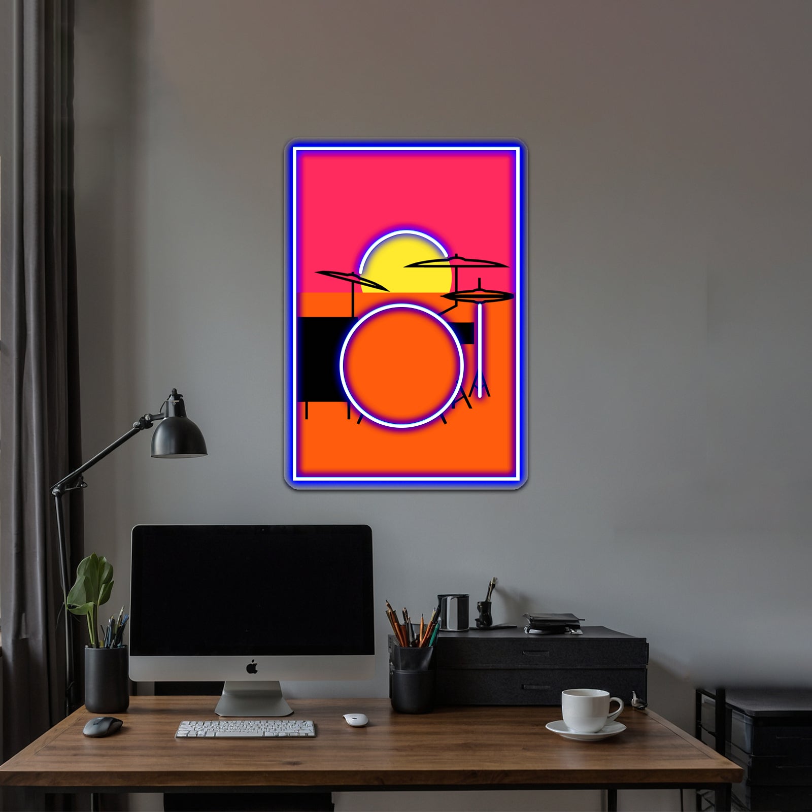 Pop Art Drums Endless Artwork Led Neon Signs Custom | Shineneon