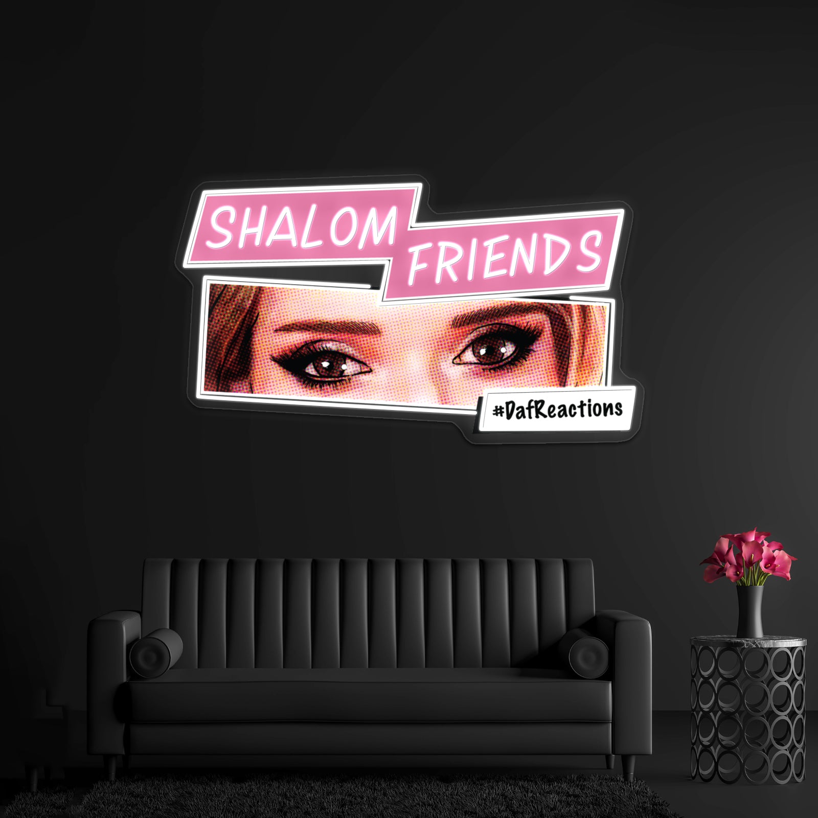 Pop Art Shalom Friends Artwork Led Neon Signs Custom | Shineneon