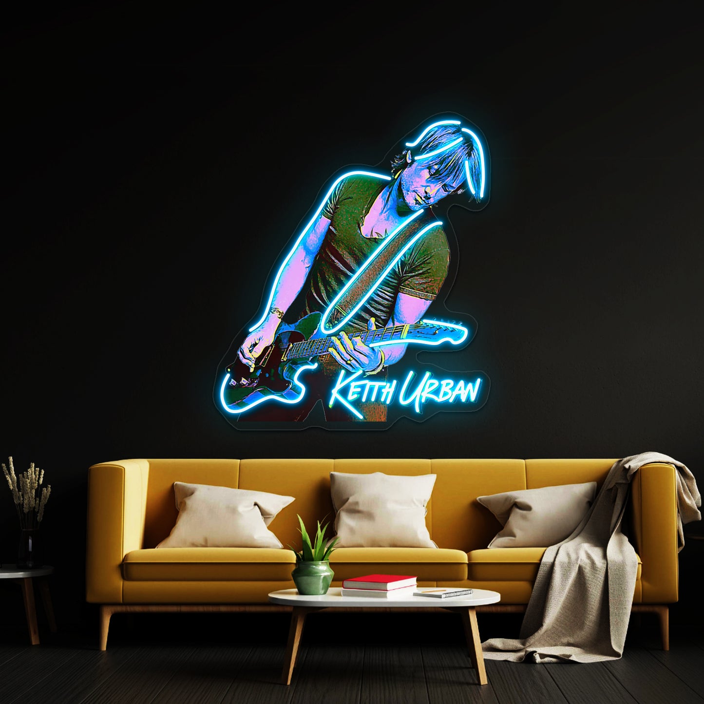 Pop Art Style Keith Hot Design Artwork Led Neon Signs Custom