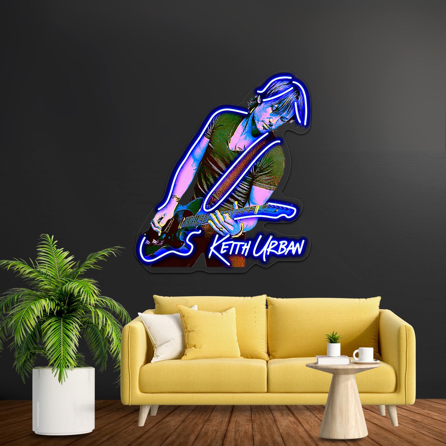 Pop Art Style Keith Hot Design Artwork Led Neon Signs Custom