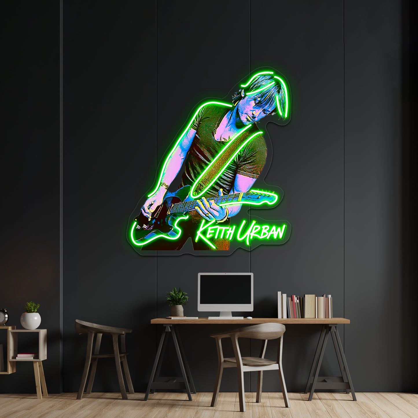 Pop Art Style Keith Hot Design Artwork Led Neon Signs Custom